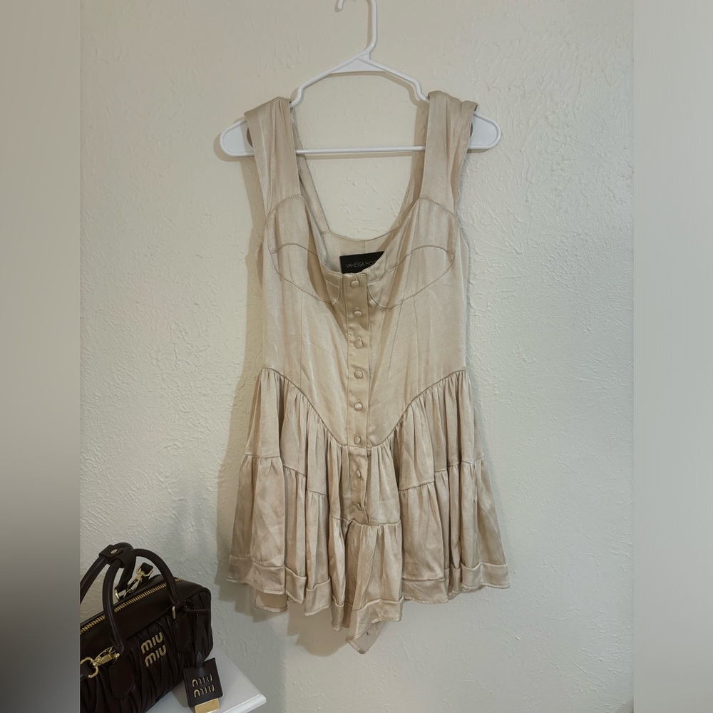 VANESSA MOONEY SATIN ROMPER - Picture 4 of 6